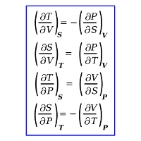 Maxwell's thermodynamic equations