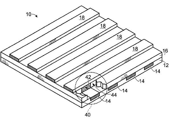 RRAM Crossbar Memory, Fig. 1 of US patent 6,531,371