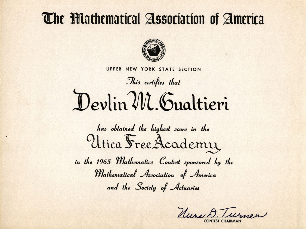 MAA Math Award (1965)